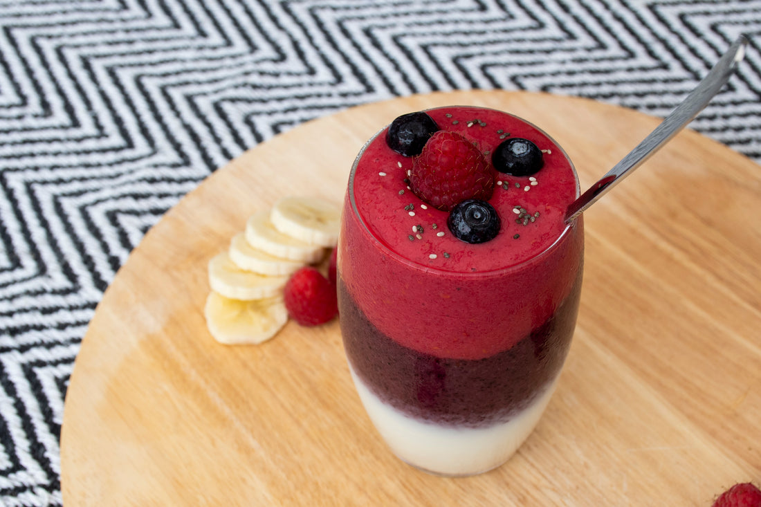 Low-fodmap Zomerse rood fruit smoothie